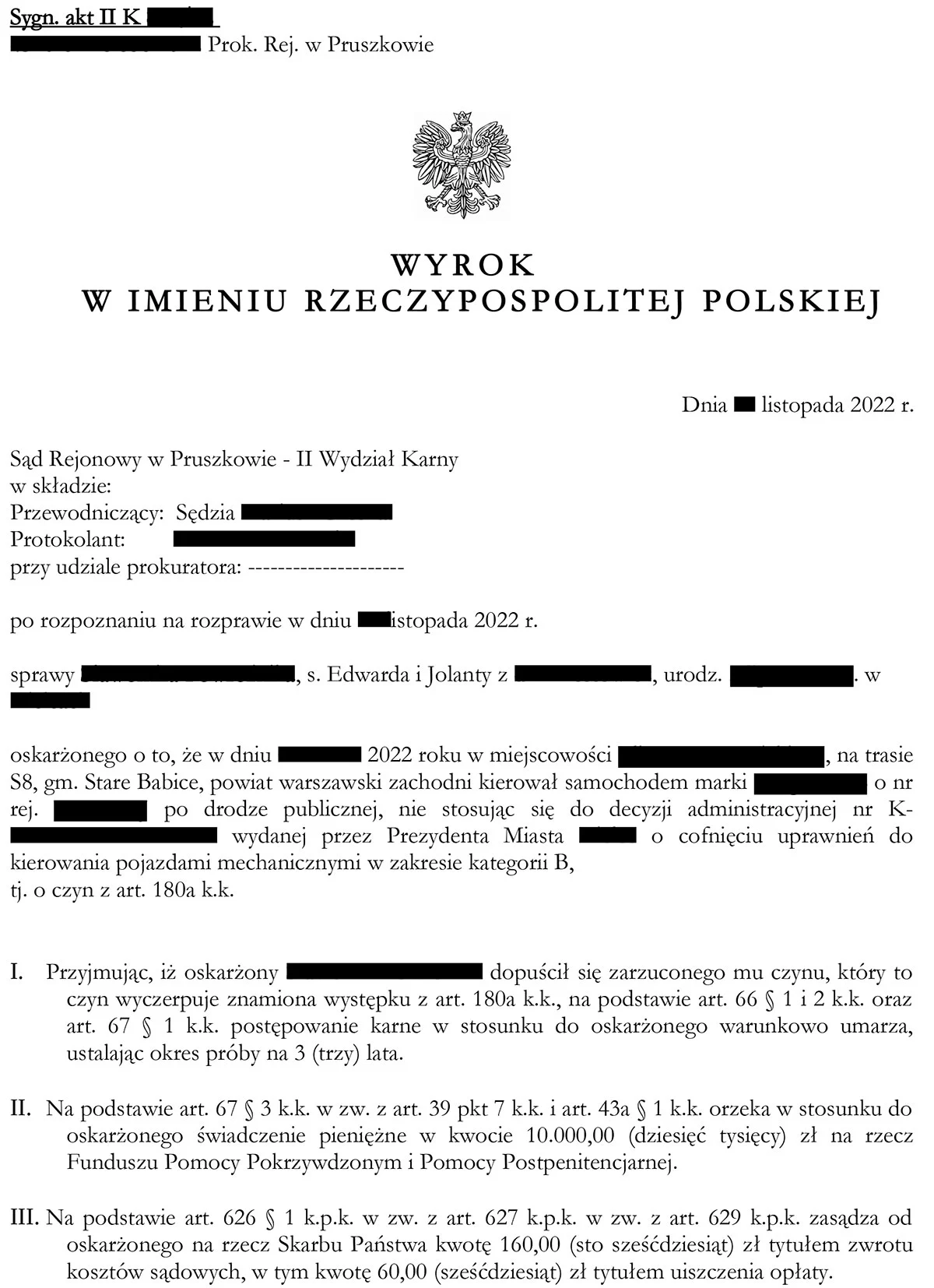 Umorzenie zakazu prowadzenia pojazdów - postanowienie sądu